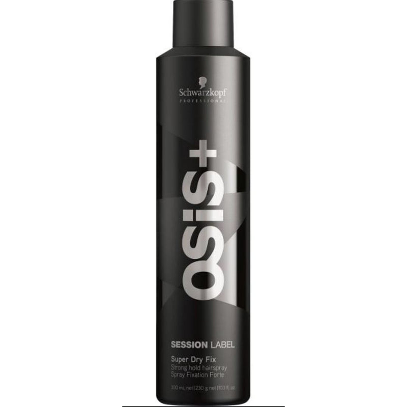 Schwarzkopf OSIS+ Session Label Super Dry Fix Strong Hairspray 300ml Hudson Hair | Award Winning Hair Salon Brisbane 